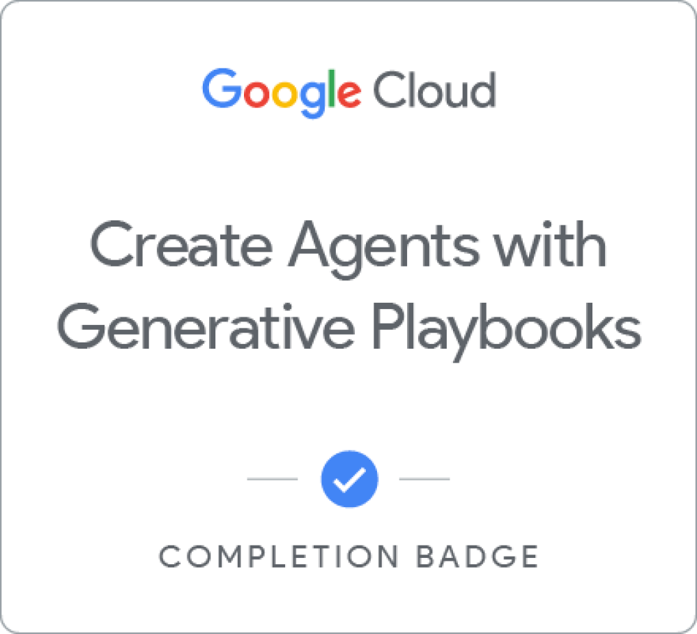 Create Agents with Generative Playbooks